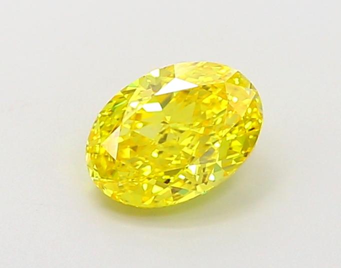 1.0 Ct. Fancy Vivid Yellow Oval Lab Grown Diamond