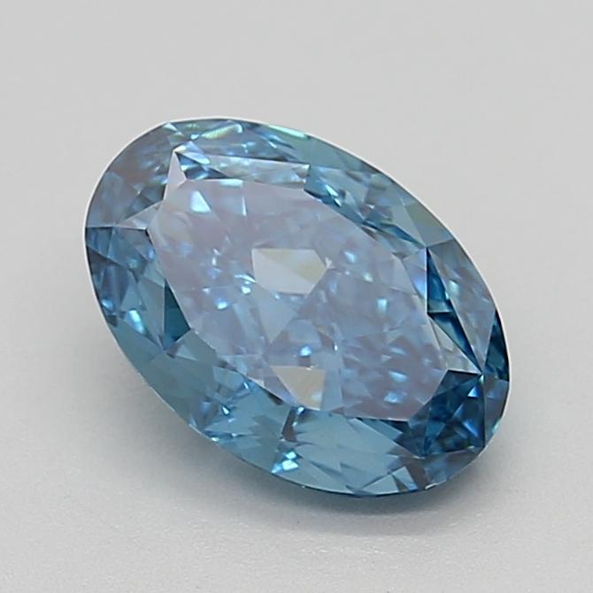 2.25 Ct. Fancy Vivid  Blue Oval Lab Grown Diamond