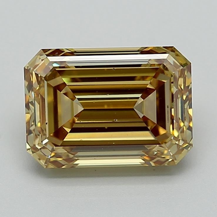 4.00 Ct. Fancy Intense  Yellow Emerald Lab Grown Diamond