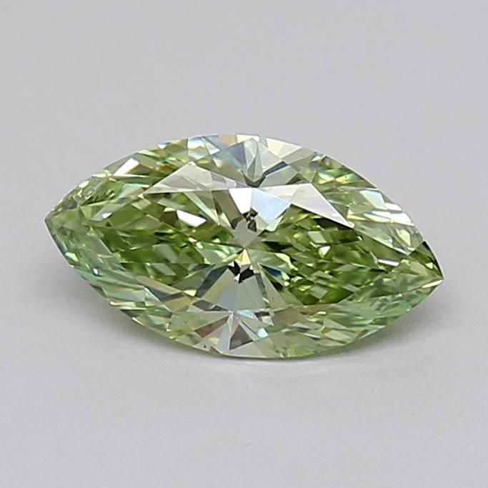 1.19 Ct. Fancy Vivid  Green Marquise Lab Grown Diamond