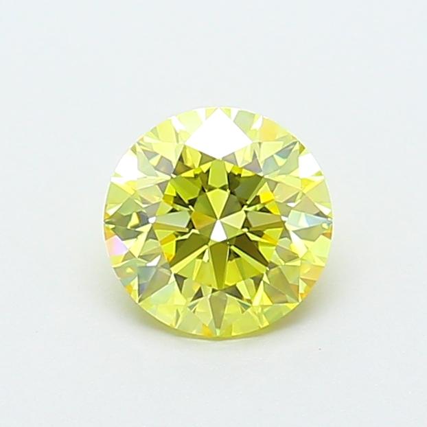 1.09 Ct. Fancy Intense Yellow Round Lab Grown Diamond