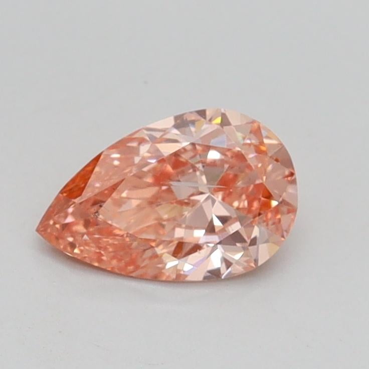 0.52 Ct. Fancy Intense Pink Pear Lab Grown Diamond