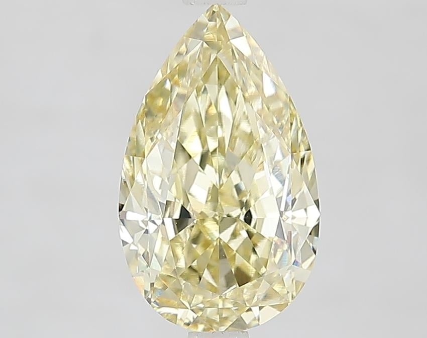 2.59 Ct. Fancy Yellow Pear Lab Grown Diamond