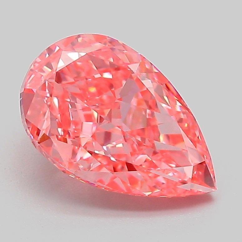 2.06 Ct. Fancy Vivid Pink Pear Lab Grown Diamond