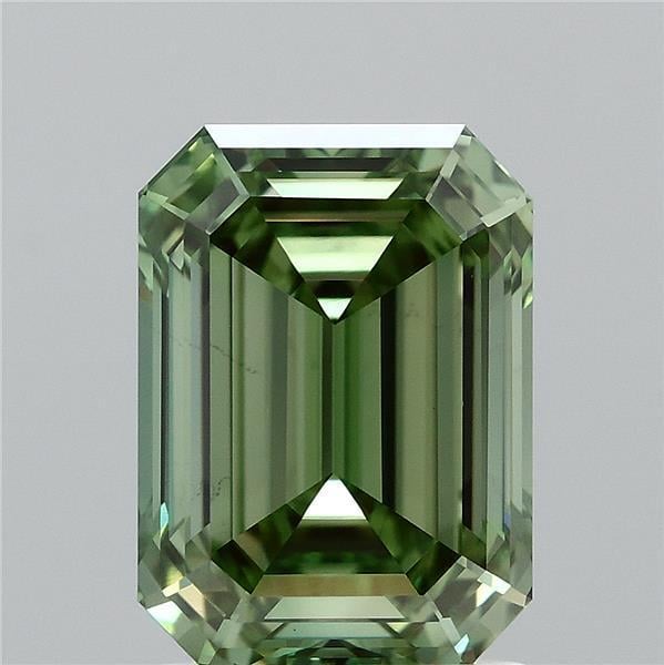 2.05 Ct. Fancy Vivid  Green Emerald Lab Grown Diamond