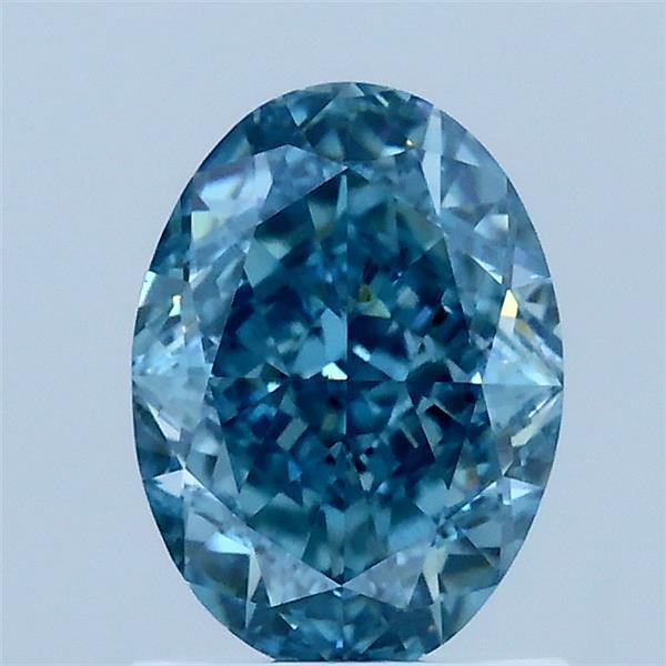 1.50 Ct. Fancy Vivid Blue Oval Lab Grown Diamond