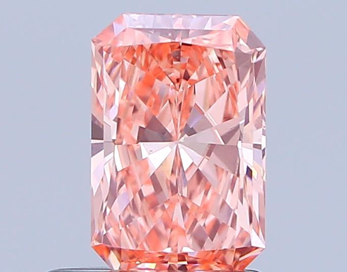0.73 Ct. Fancy Vivid Pink Radiant Lab Grown Diamond