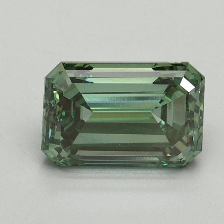 1.36 Ct. Fancy Vivid Pacific Green Emerald Lab Grown Diamond
