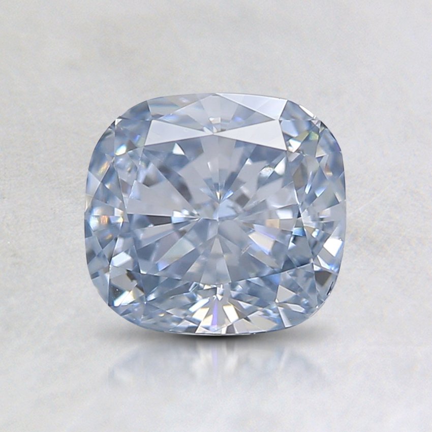 1.22 Ct. Lab Grown Light Blue Cushion Diamond