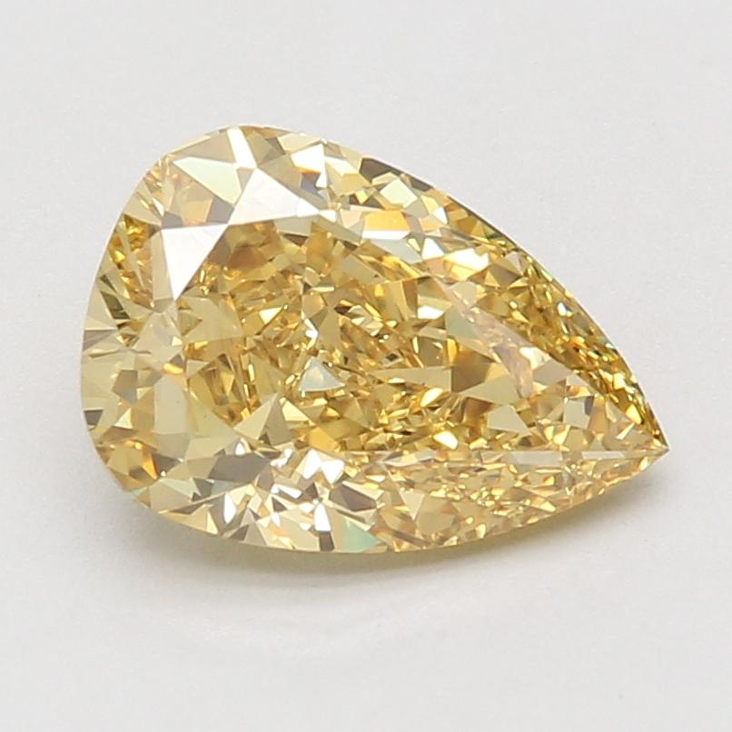 3.00 Ct. Fancy Vivid Yellow Pear Lab Grown Diamond