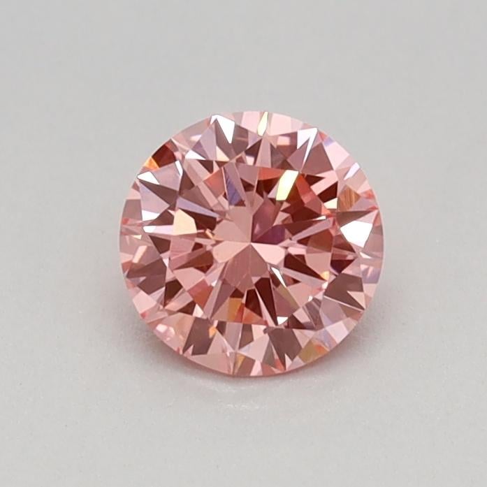 0.34 Ct. Fancy Vivid Pink Round Lab Grown Diamond