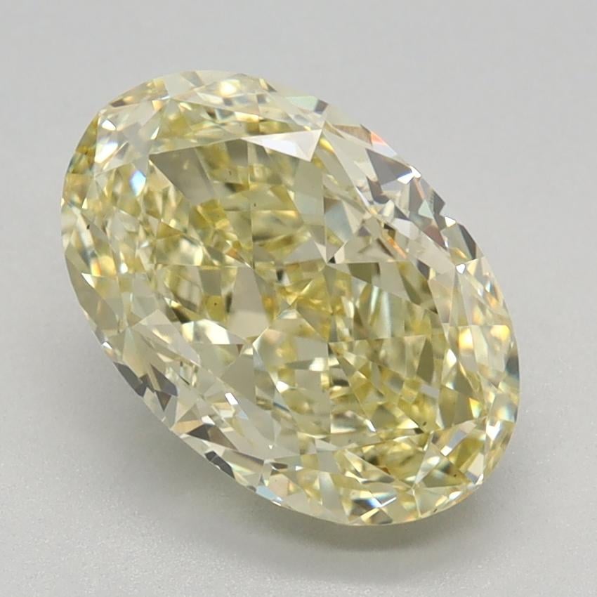 2.14 Ct. Fancy Yellow Oval Lab Grown Diamond