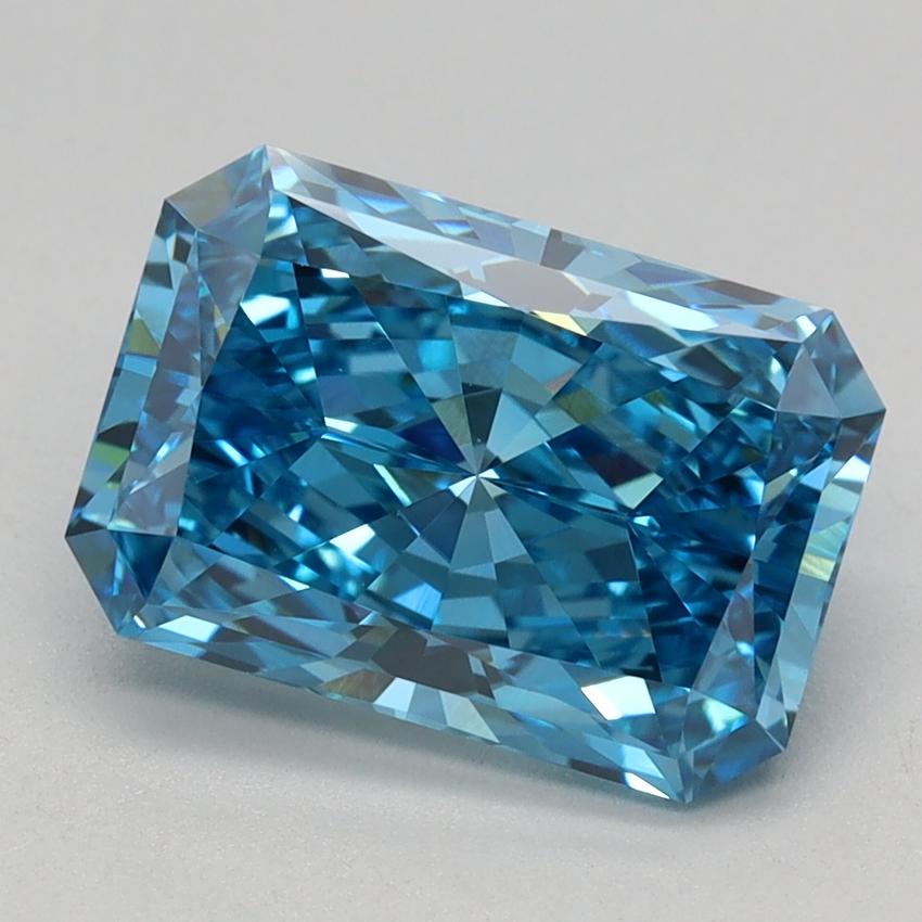 2.15 Ct. Fancy Vivid Blue Radiant Lab Grown Diamond