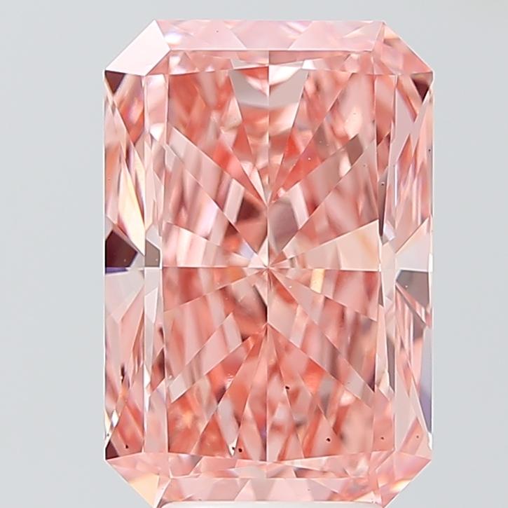 4.99 Ct. Fancy Vivid Pink Radiant Lab Grown Diamond