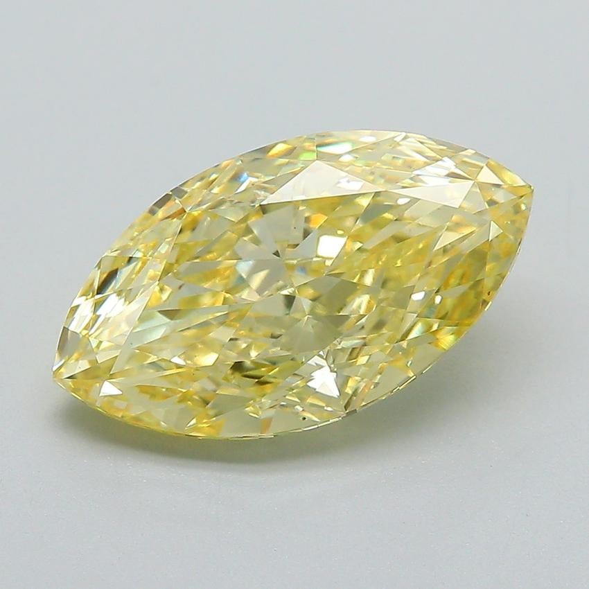 4.08 Ct. Fancy Intense Yellow Marquise Lab Grown Diamond