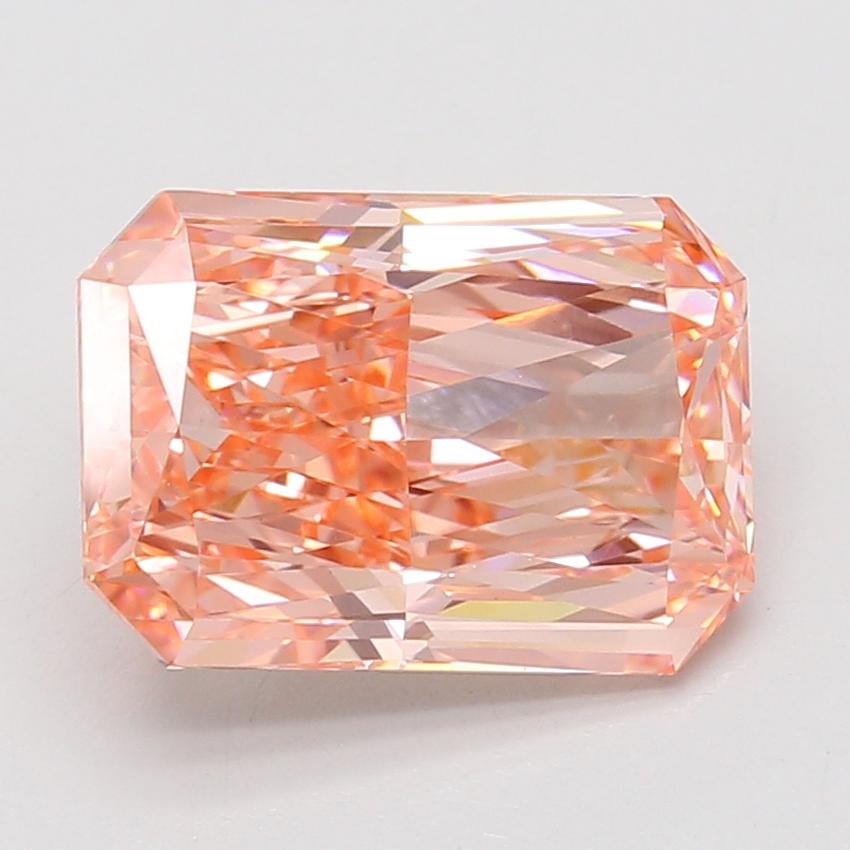5.06 Ct. Fancy Vivid Pink Radiant Lab Grown Diamond