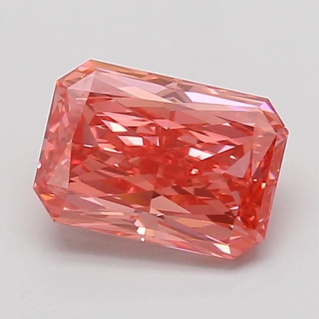 1.55 Ct. Fancy Vivid Pink Radiant Lab Grown Diamond