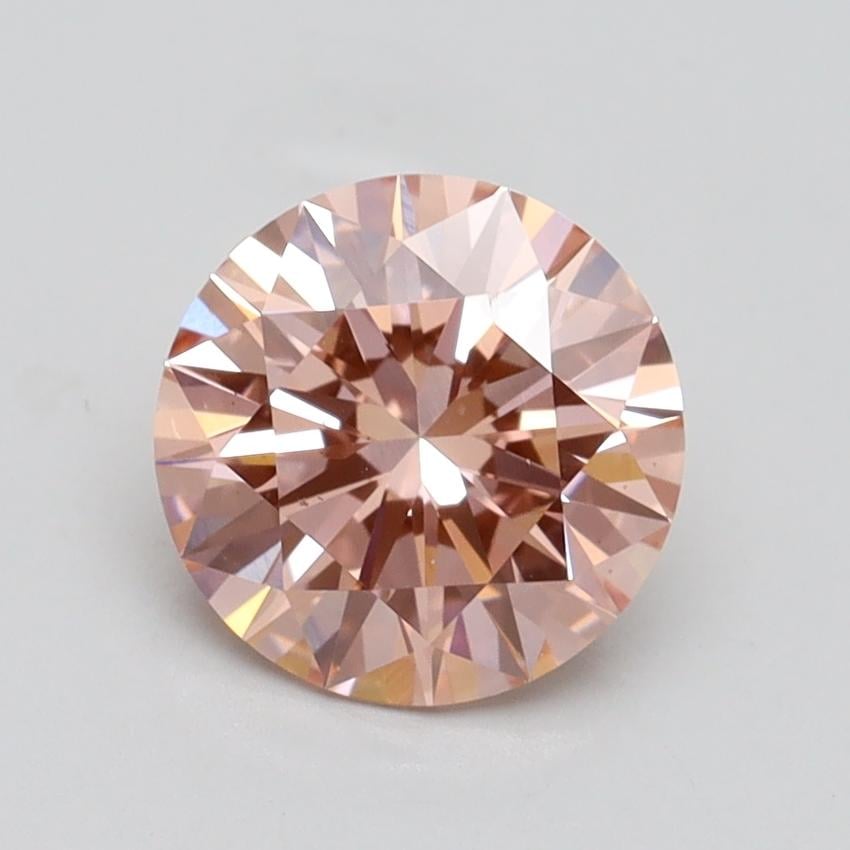 1.52 Ct. Fancy Intense Pink Round Lab Grown Diamond
