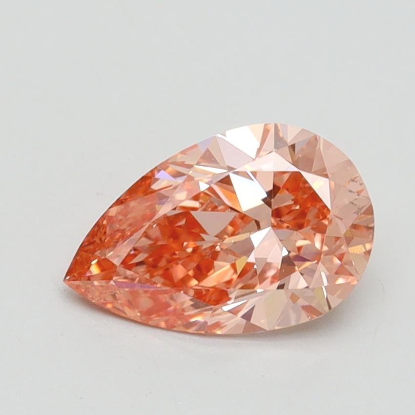 1.06 Ct. Fancy Intense Pink Pear Lab Grown Diamond