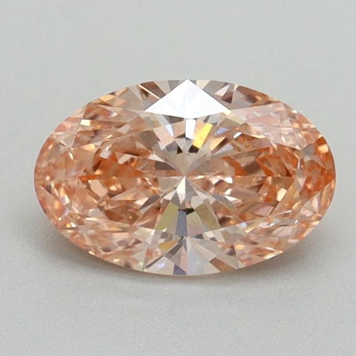 0.83 Ct. Fancy Vivid Pink Oval Lab Grown Diamond