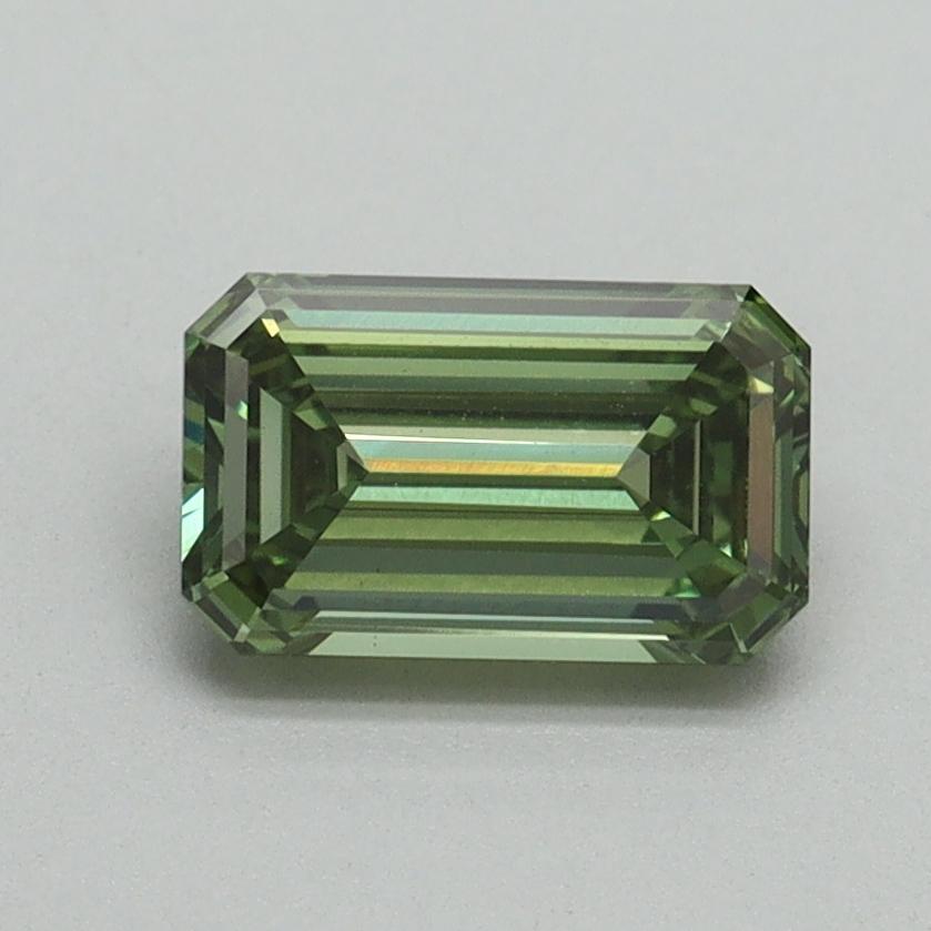 1.06 Ct. Fancy Vivid Green Emerald Lab Grown Diamond