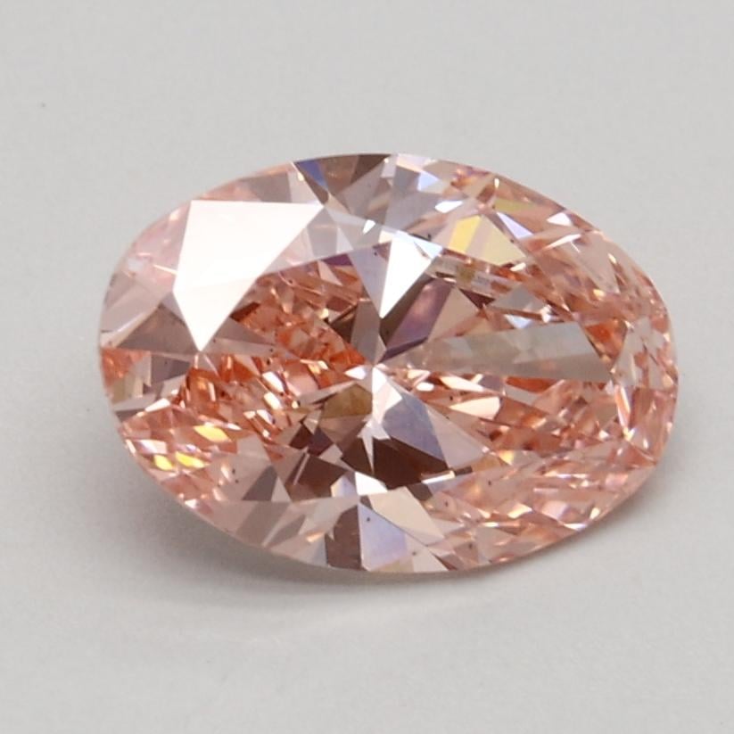 1.00 Ct. Fancy Intense Pink Oval Lab Grown Diamond