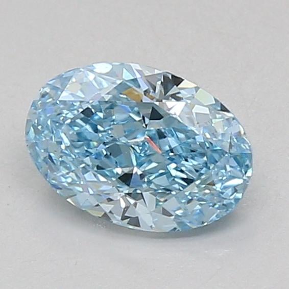 1.09 Ct. Fancy Vivid Blue Oval Lab Grown Diamond