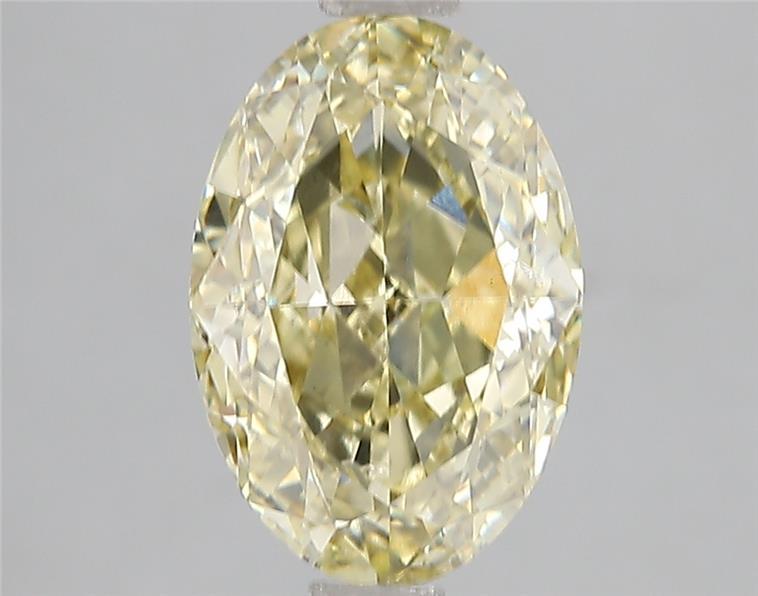 3.01 Ct. Fancy Intense Yellow Oval Lab Grown Diamond