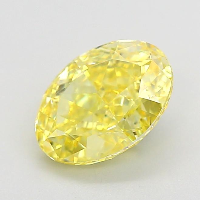 1.50 Ct. Fancy Vivid  Yellow Oval Lab Grown Diamond