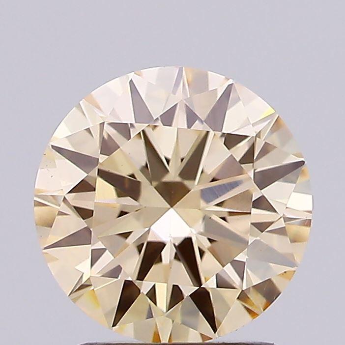 1.55 Ct. Light Yellow Round Lab Grown Diamond