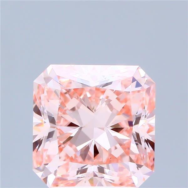 3.04 Ct. Fancy Intense Pink Radiant Lab Grown Diamond