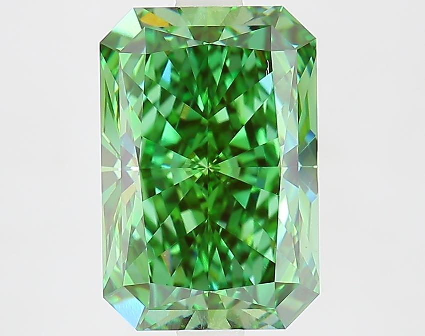 3.73 Ct. Fancy Green Radiant Lab Grown Diamond