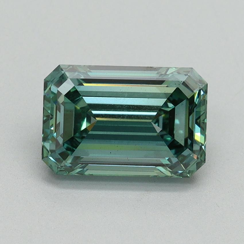 2.02 Ct. Fancy Vivid Green Emerald Lab Grown Diamond
