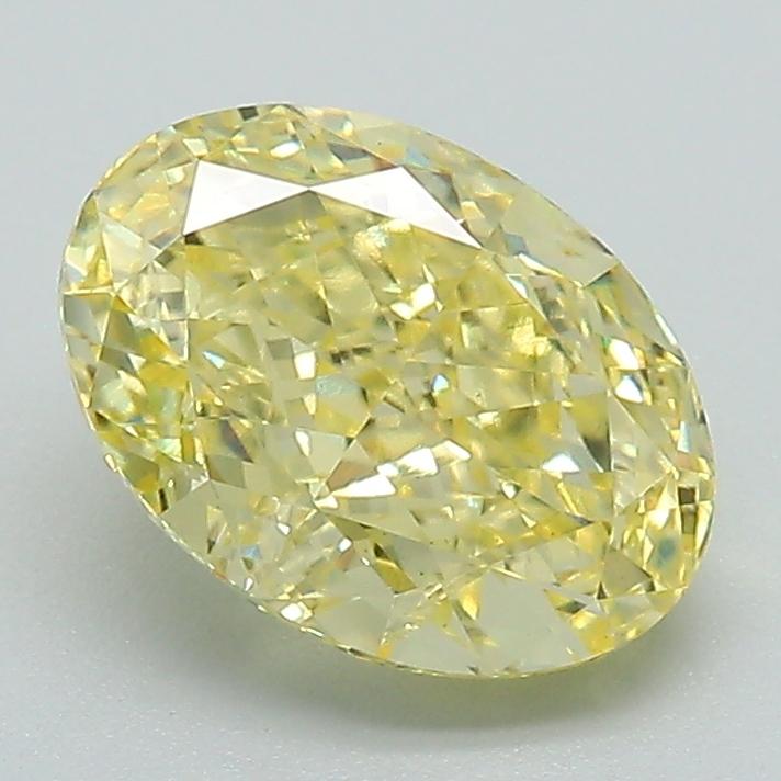 1.99 Ct. Fancy Intense Yellow Oval Lab Grown Diamond
