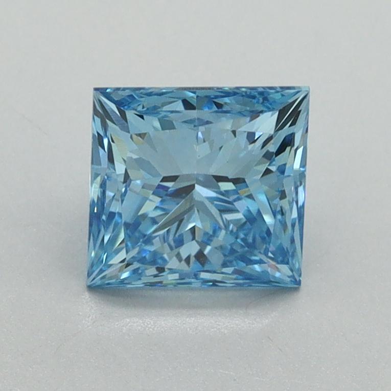 1.20 Ct. Fancy Vivid Blue Princess Lab Grown Diamond