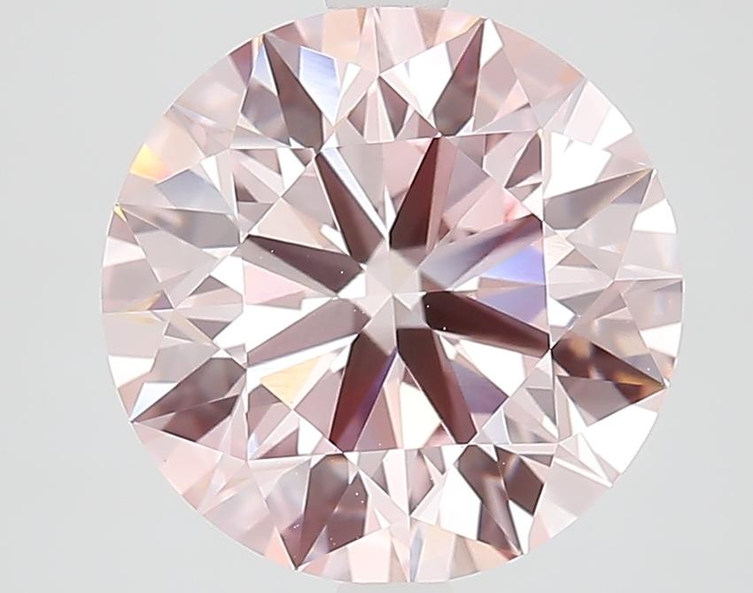 4.04 Ct. Fancy Vivid Pink Round Lab Grown Diamond