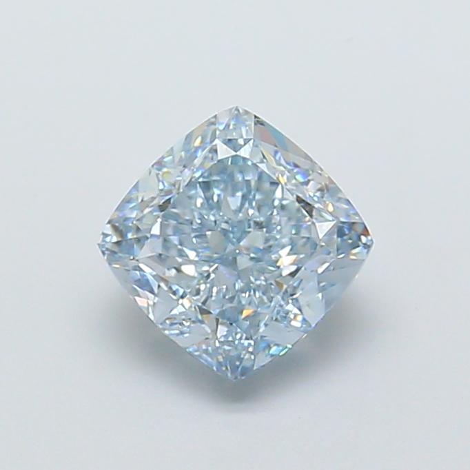2.56 Ct. Fancy Intense Blue Cushion Lab Grown Diamond