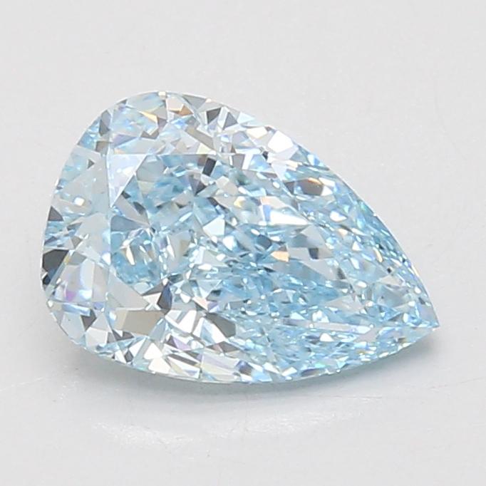 2.02 Ct. Fancy Vivid Blue Pear Lab Grown Diamond