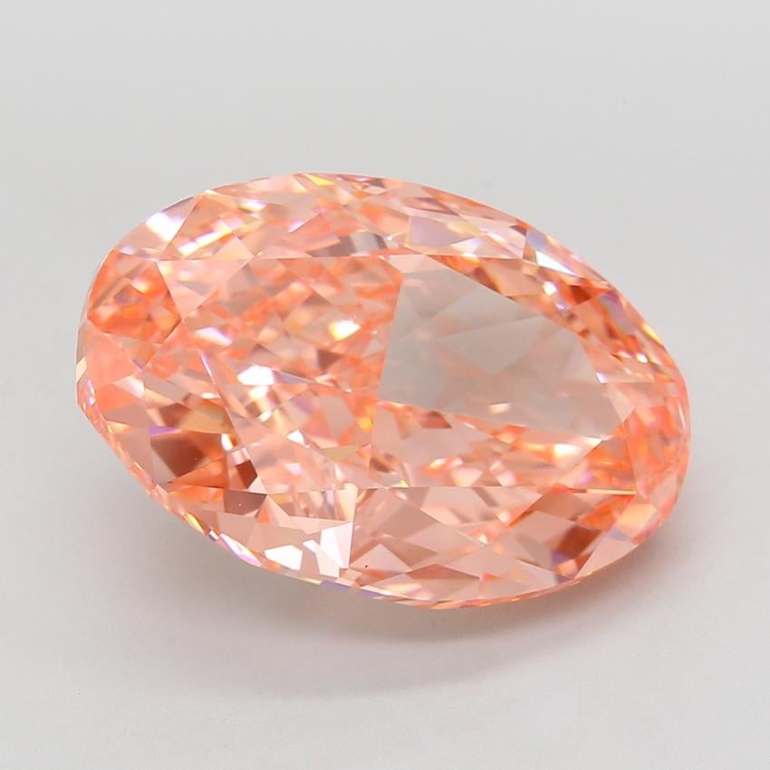 14.40 Ct. Fancy Vivid Pink Oval Lab Grown Diamond