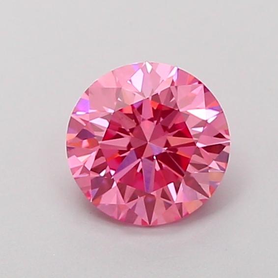 1.08 Ct. Fancy Vivid  Pink Round Lab Grown Diamond