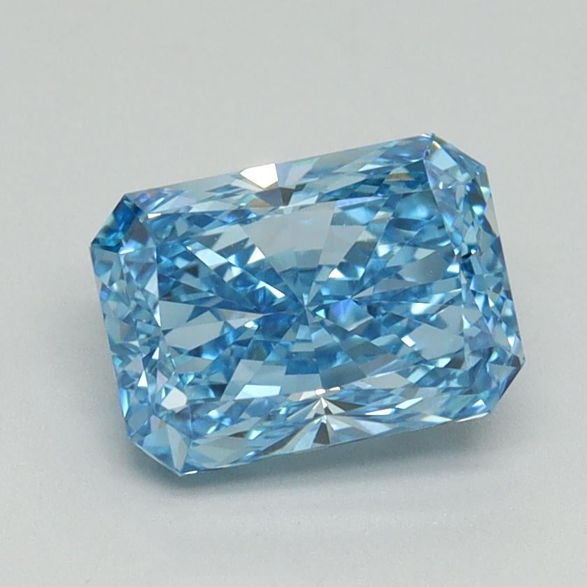 1.64 Ct. Fancy Vivid Blue Radiant Lab Grown Diamond