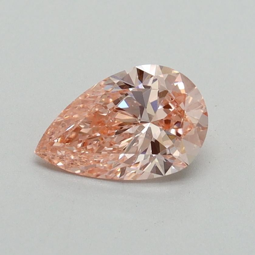 0.68 Ct. Fancy Vivid Pink Pear Lab Grown Diamond