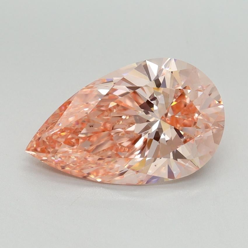 3.05 Ct. Fancy Vivid Pink Pear Lab Grown Diamond
