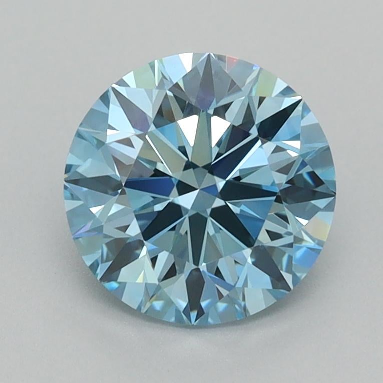 1.50 Ct. Fancy Vivid  Blue Round Lab Grown Diamond
