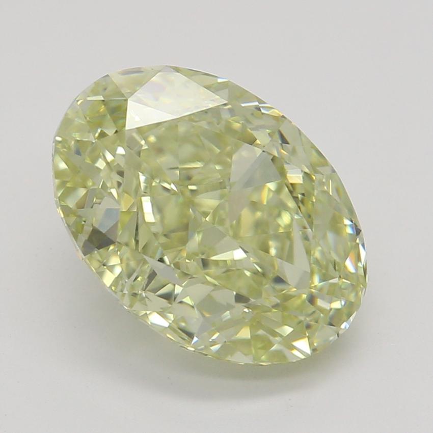 2.10 Ct. Fancy Greenish Yellow Oval Diamond