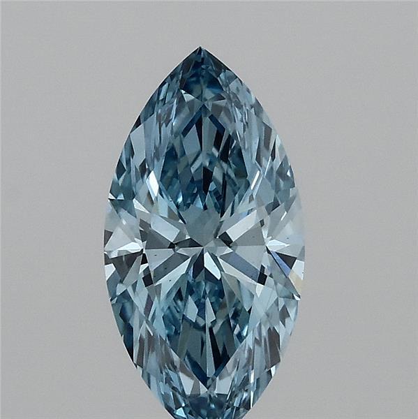 1.02 Ct. Fancy Vivid  Blue Marquise Lab Grown Diamond