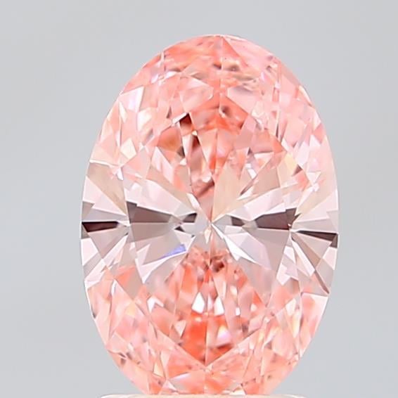 1.50 Ct. Fancy Vivid  Pink Oval Lab Grown Diamond