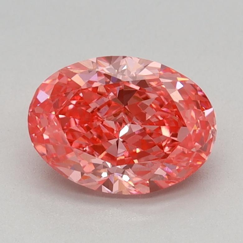 0.93 Ct. Fancy Vivid Pink Oval Lab Grown Diamond