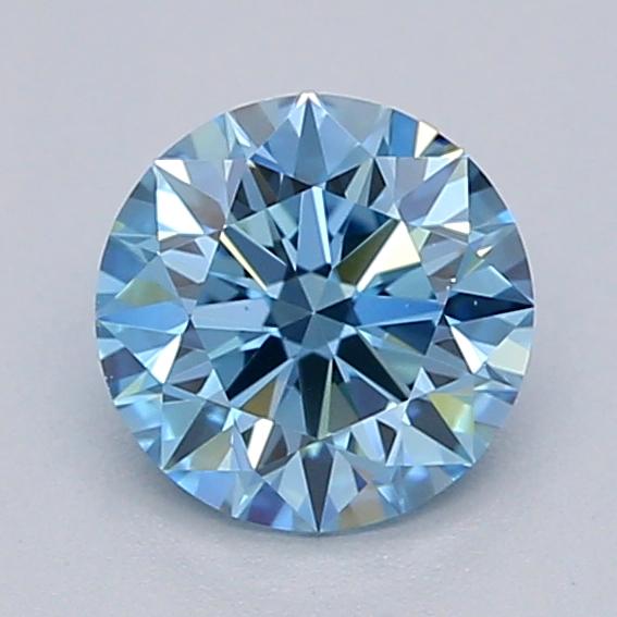 0.52 Ct. Fancy Blue Round Lab Grown Diamond