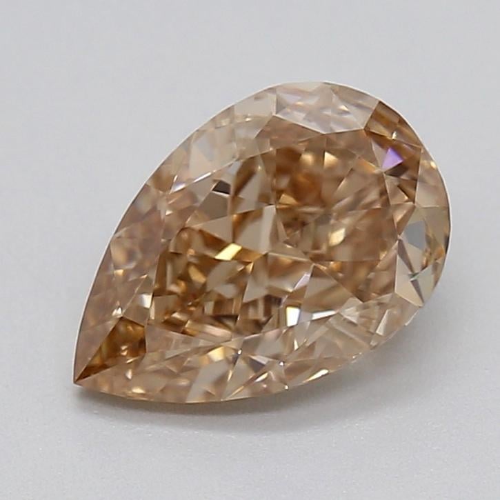 1.01 Ct. Light  Brown Pear Lab Grown Diamond